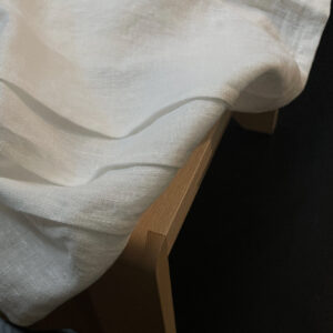 ręcznik lniany z plisami / simply white
