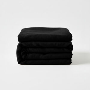 Prześcieradło lniane z gumką / carbon