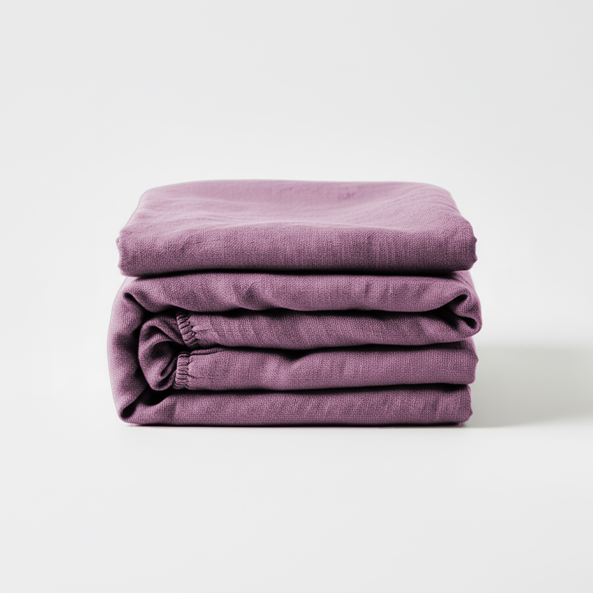 Prześcieradło lniane z gumką / chilly rose Prześcieradło lniane z gumką / chilly rose