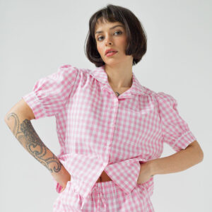 Bawełniana koszula - SOFIA / PINK