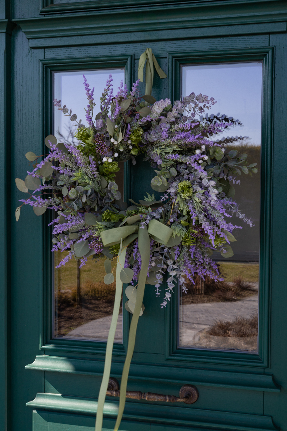 Wianek wiosenny / wielkanocny / lavender