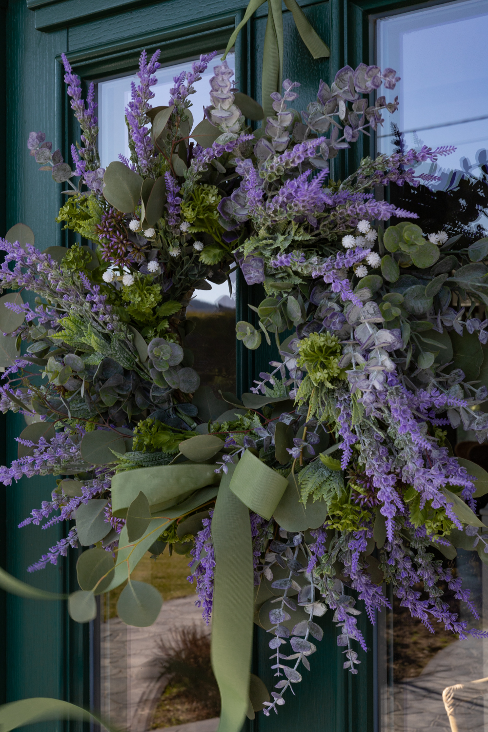 Wianek wiosenny / wielkanocny / lavender